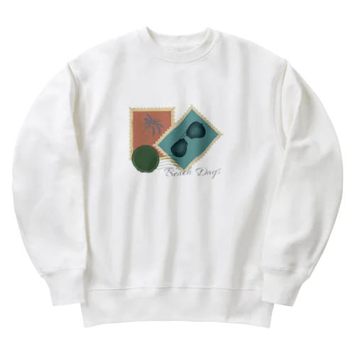 レトロウェーブハーモニー Heavyweight Crew Neck Sweatshirt