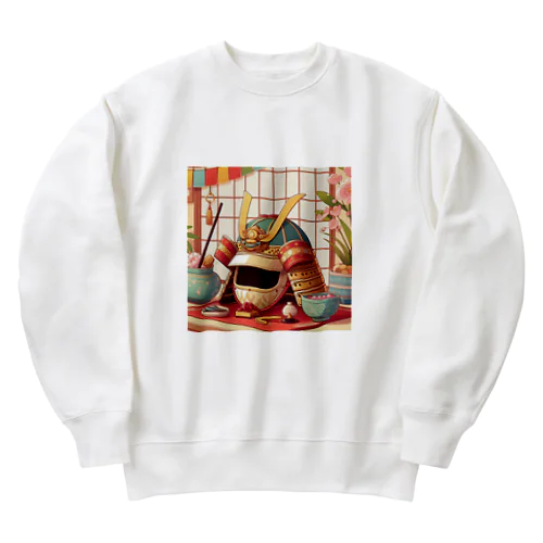 かぶと♪　こどもの日 Heavyweight Crew Neck Sweatshirt