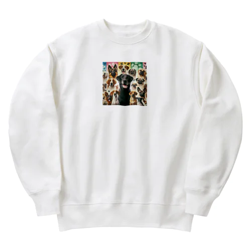 わんちゃん大集合 Heavyweight Crew Neck Sweatshirt