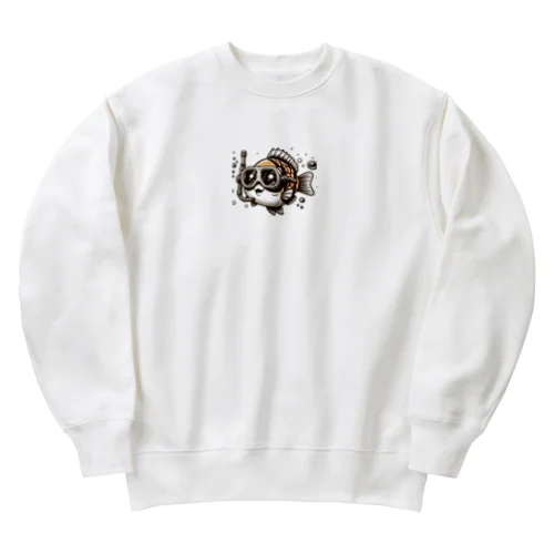 ダイビングフィッシュ Heavyweight Crew Neck Sweatshirt