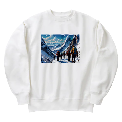 冬の登山隊 Heavyweight Crew Neck Sweatshirt