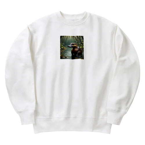 カモノハシ Heavyweight Crew Neck Sweatshirt