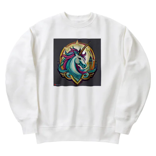 一角獣の雄・ユニコーン Heavyweight Crew Neck Sweatshirt