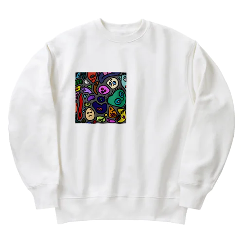 カラフル王国 Heavyweight Crew Neck Sweatshirt