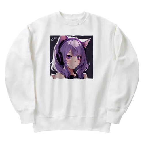 猫耳系女子 Heavyweight Crew Neck Sweatshirt