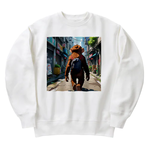 旅するサル Heavyweight Crew Neck Sweatshirt