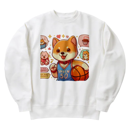 バスケットボール犬　SHBEN Heavyweight Crew Neck Sweatshirt