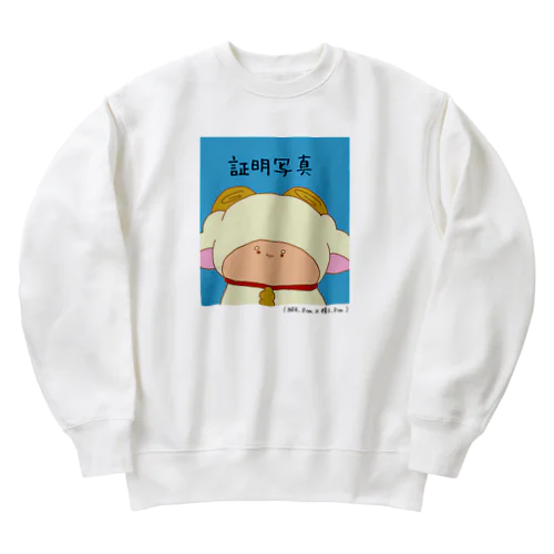 証明写真（風） Heavyweight Crew Neck Sweatshirt