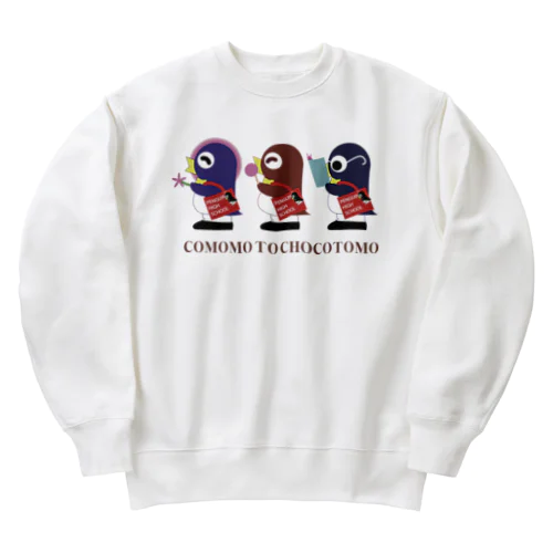 小桃とチョコ友B-KOMOMO-B Heavyweight Crew Neck Sweatshirt