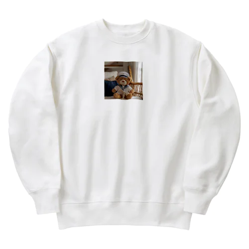 水兵くまちゃん Heavyweight Crew Neck Sweatshirt