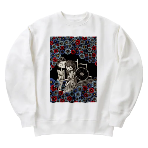 人魚とお花畑 Heavyweight Crew Neck Sweatshirt