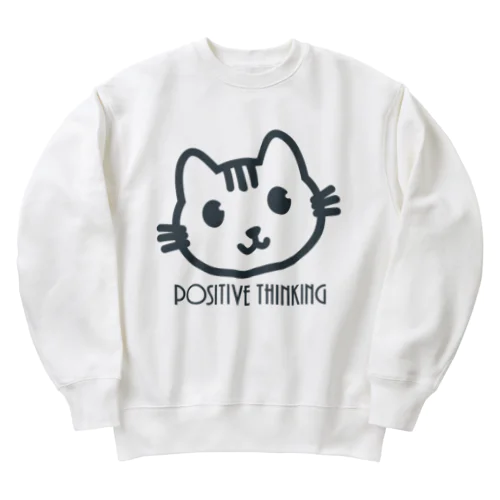 ポジティブ猫 ４代目 Heavyweight Crew Neck Sweatshirt