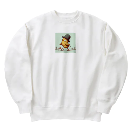 ピヨピヨ歩きましょ Heavyweight Crew Neck Sweatshirt