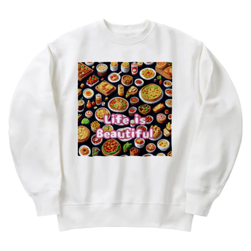 ライフイズビューティフル！ Heavyweight Crew Neck Sweatshirt