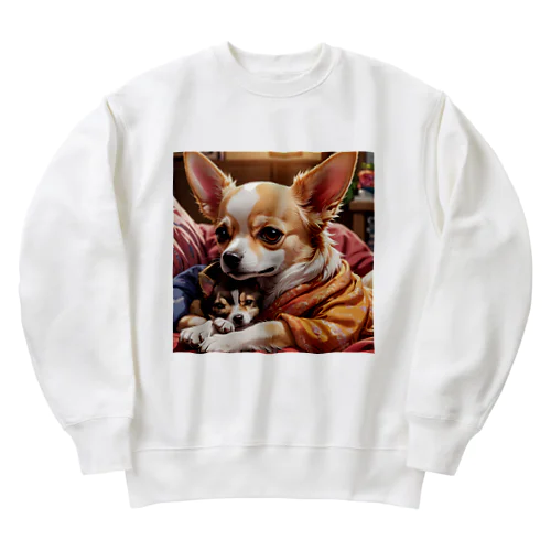 チワワ Heavyweight Crew Neck Sweatshirt