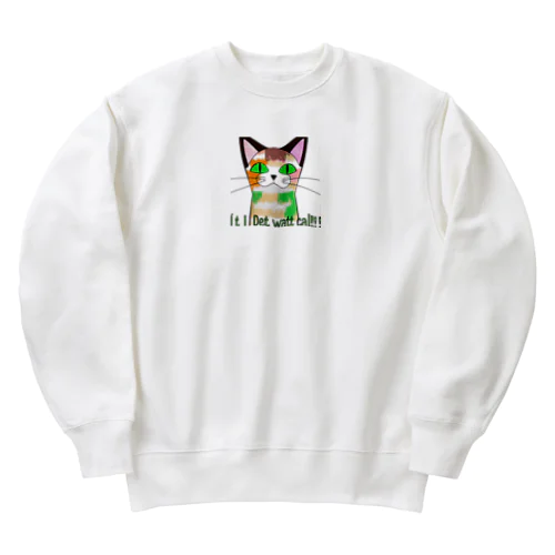 カラフルキャット2 Heavyweight Crew Neck Sweatshirt