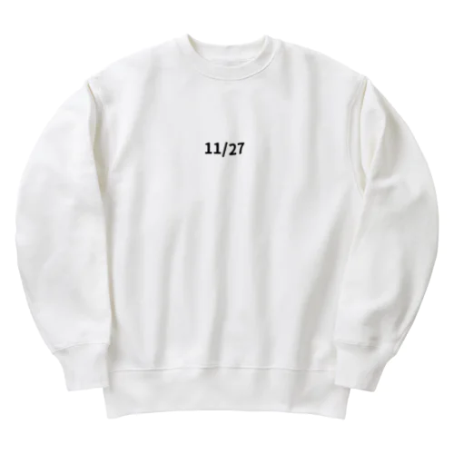 日付グッズ　11/27 バージョン Heavyweight Crew Neck Sweatshirt