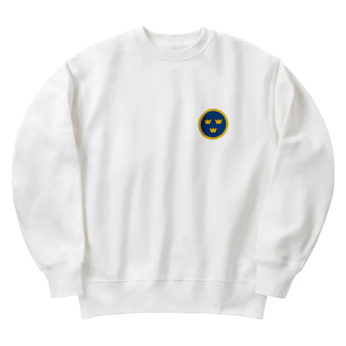 国籍マーク　スウェーデン（ワンポイント） Heavyweight Crew Neck Sweatshirt