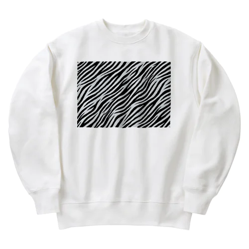 ゼブラ柄に期待を求めて Heavyweight Crew Neck Sweatshirt