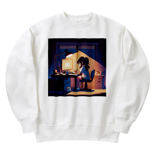 ピクセルエモチルガール Heavyweight Crew Neck Sweatshirt