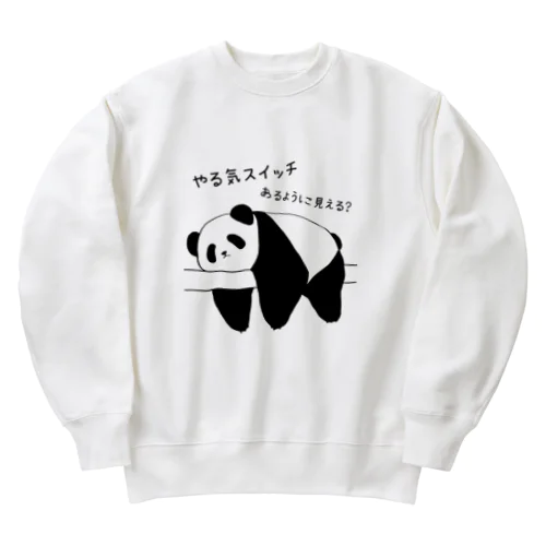 やる気のないパンダ Heavyweight Crew Neck Sweatshirt