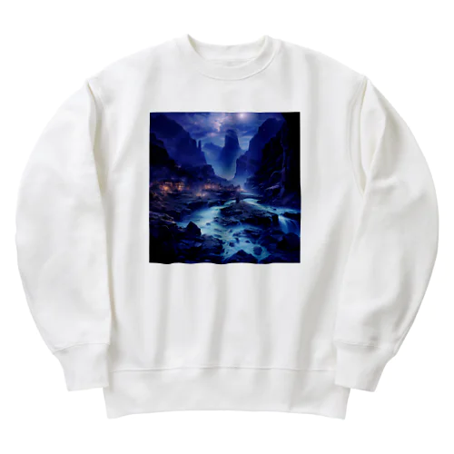 夜景　なでしこ1478 Heavyweight Crew Neck Sweatshirt