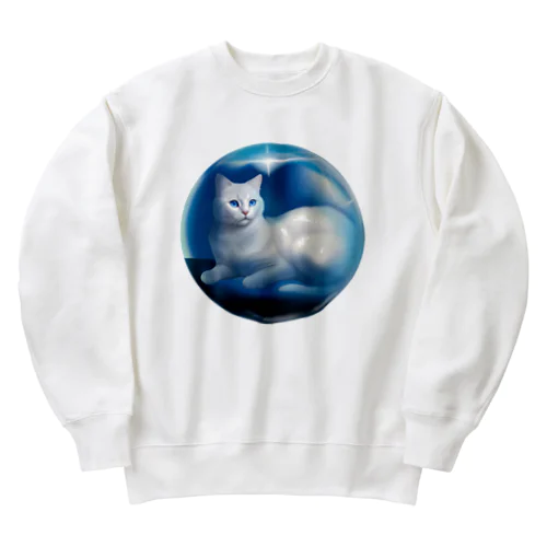 Secret CAT in your head 聖なる猫 Heavyweight Crew Neck Sweatshirt