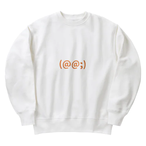 かおもじ　焦り Heavyweight Crew Neck Sweatshirt