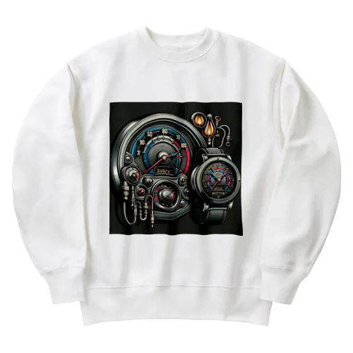 時間のダッシュボード Heavyweight Crew Neck Sweatshirt