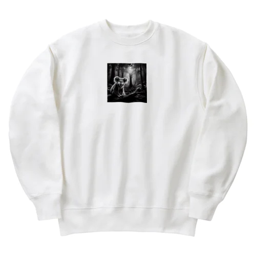 神秘的なコアラ Heavyweight Crew Neck Sweatshirt