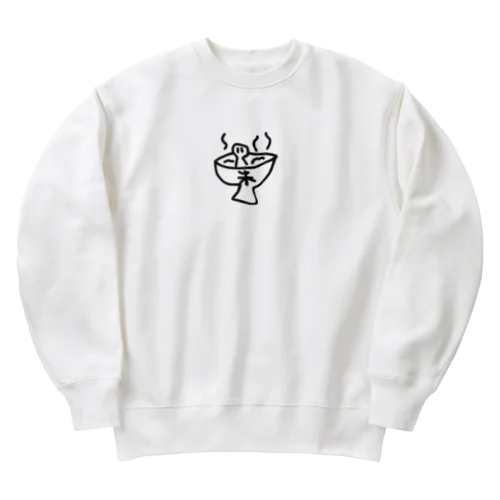 お米とコンセント君 Heavyweight Crew Neck Sweatshirt