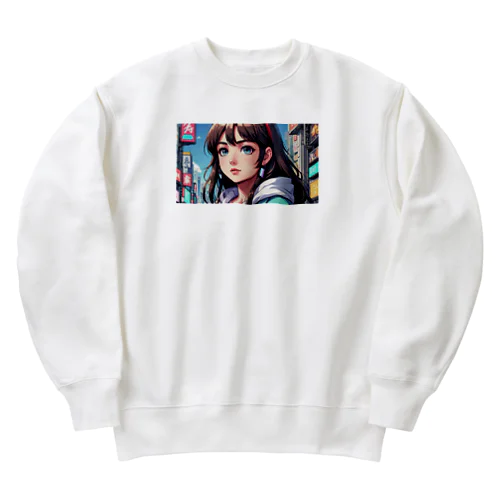 クール萌え Heavyweight Crew Neck Sweatshirt