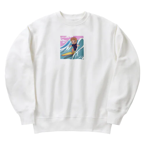 赤ちゃん　サーフィン Heavyweight Crew Neck Sweatshirt