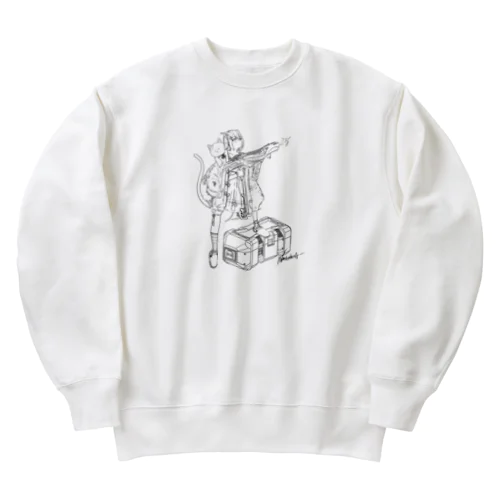 ナニシタさん新衣装モノトーン Heavyweight Crew Neck Sweatshirt