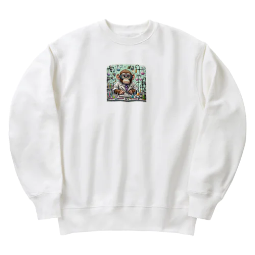 サルの科学者、実験に挑む！ Heavyweight Crew Neck Sweatshirt