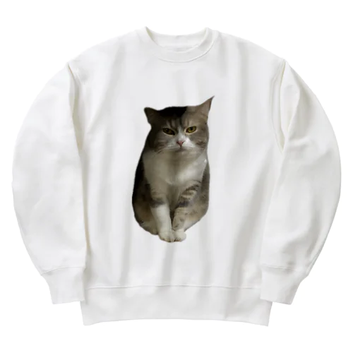 不機嫌な美猫 ミロ姫 Heavyweight Crew Neck Sweatshirt