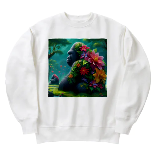 フラワーゴリラ Heavyweight Crew Neck Sweatshirt