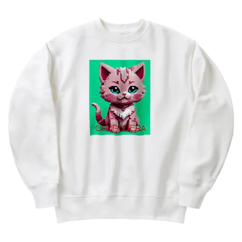 子ねこのチュルリエラくん Heavyweight Crew Neck Sweatshirt