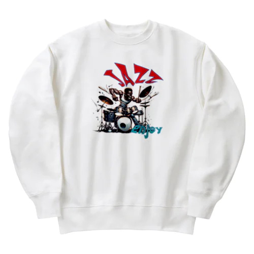 ビート・ブラスト・ドラマー Heavyweight Crew Neck Sweatshirt