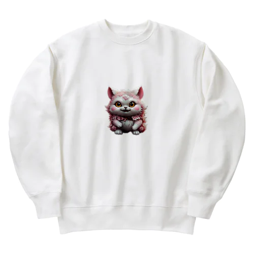 桜妖怪　ゴウカクニャ Heavyweight Crew Neck Sweatshirt