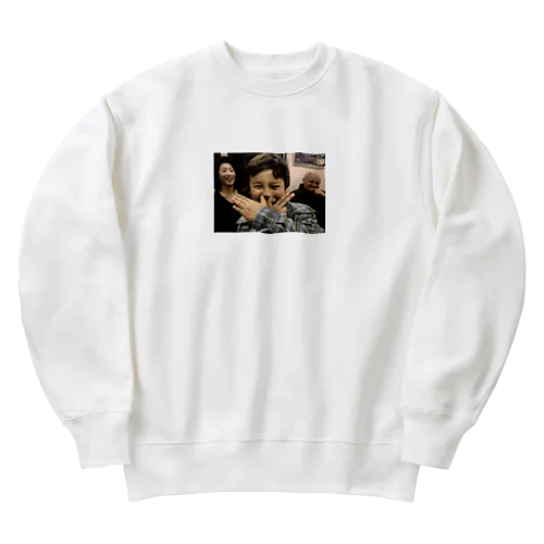 ニコニコ戦士 Heavyweight Crew Neck Sweatshirt