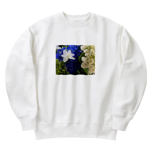 いろいろな紫陽花たち Heavyweight Crew Neck Sweatshirt