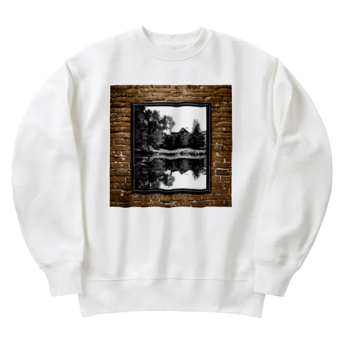 レトロ　風景 Heavyweight Crew Neck Sweatshirt