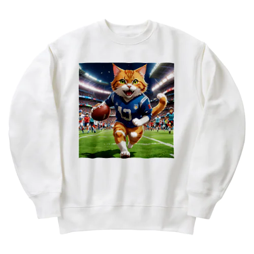 アメリカンフットボールネコ Heavyweight Crew Neck Sweatshirt