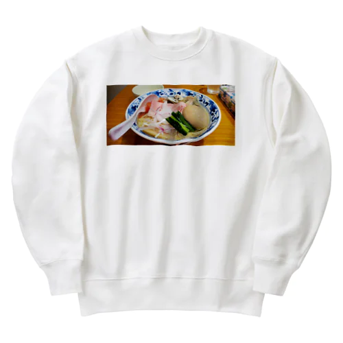 ラーメン　旨い　激うまラーメン　塩味 Heavyweight Crew Neck Sweatshirt