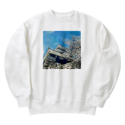 【浜松城】フォトアート Heavyweight Crew Neck Sweatshirt