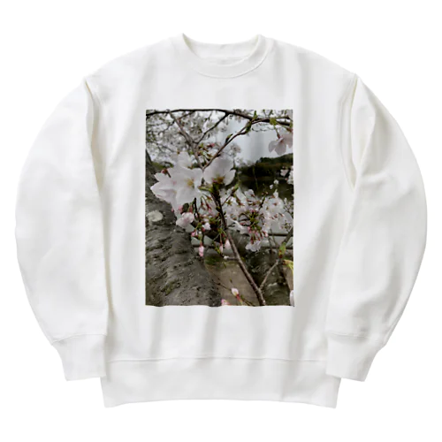 春の顔サクラ Heavyweight Crew Neck Sweatshirt