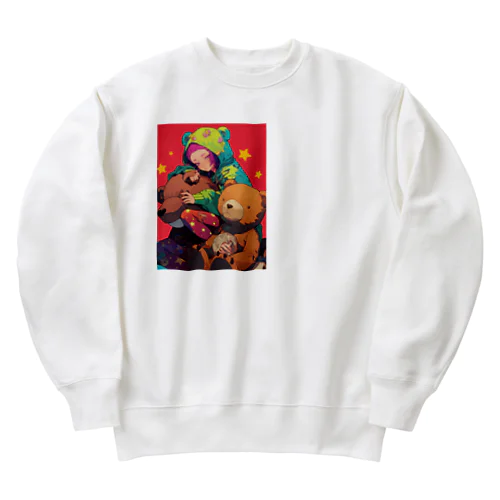 熊と仲良し　ラフルール　1859 Heavyweight Crew Neck Sweatshirt