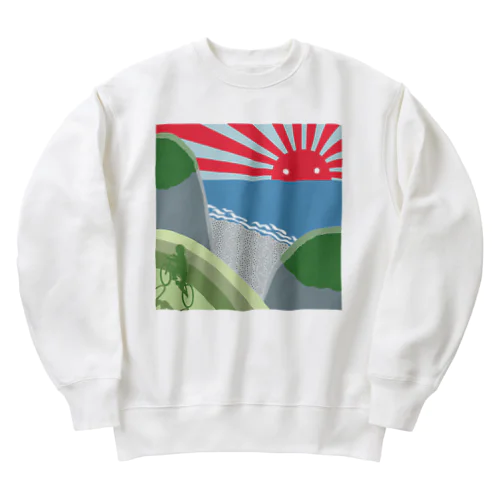 浜辺の朝日 Heavyweight Crew Neck Sweatshirt