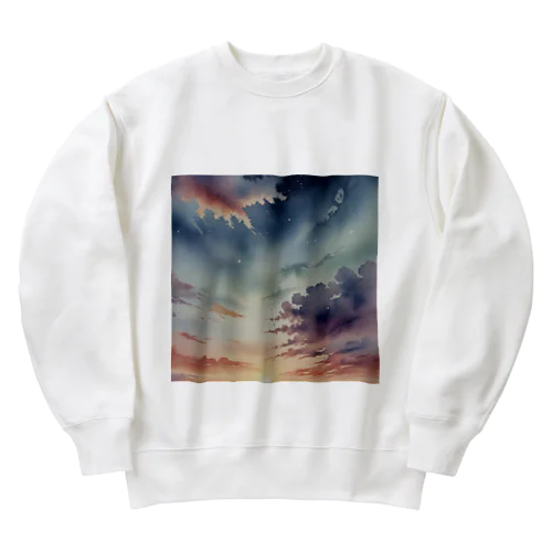 空のグラデーション Heavyweight Crew Neck Sweatshirt